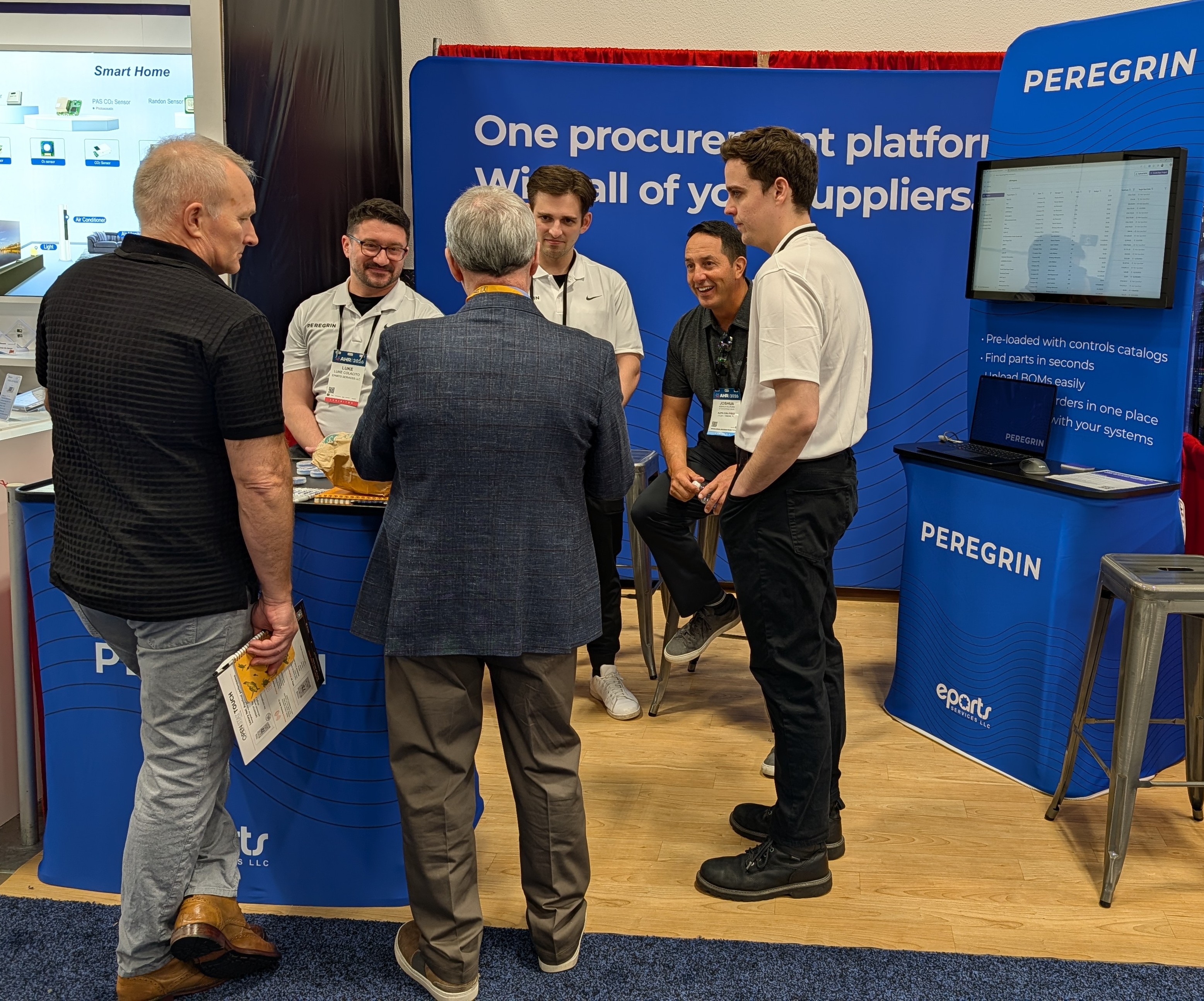 The Peregrin booth at AHR Expo 2026 in Las Vegas